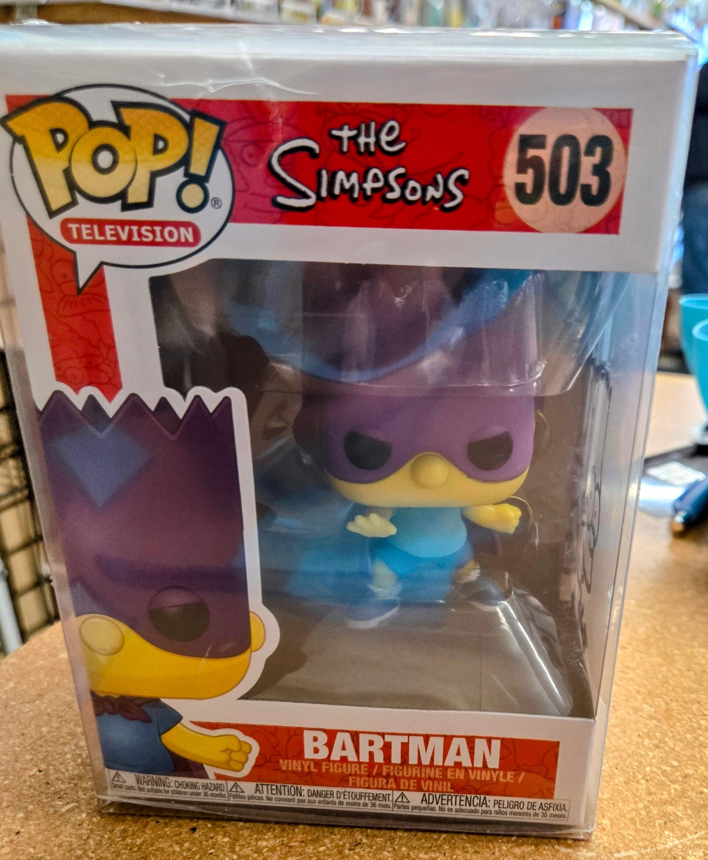 Bartman Funko 503, with sketch and signature by Tone Rodreguez.