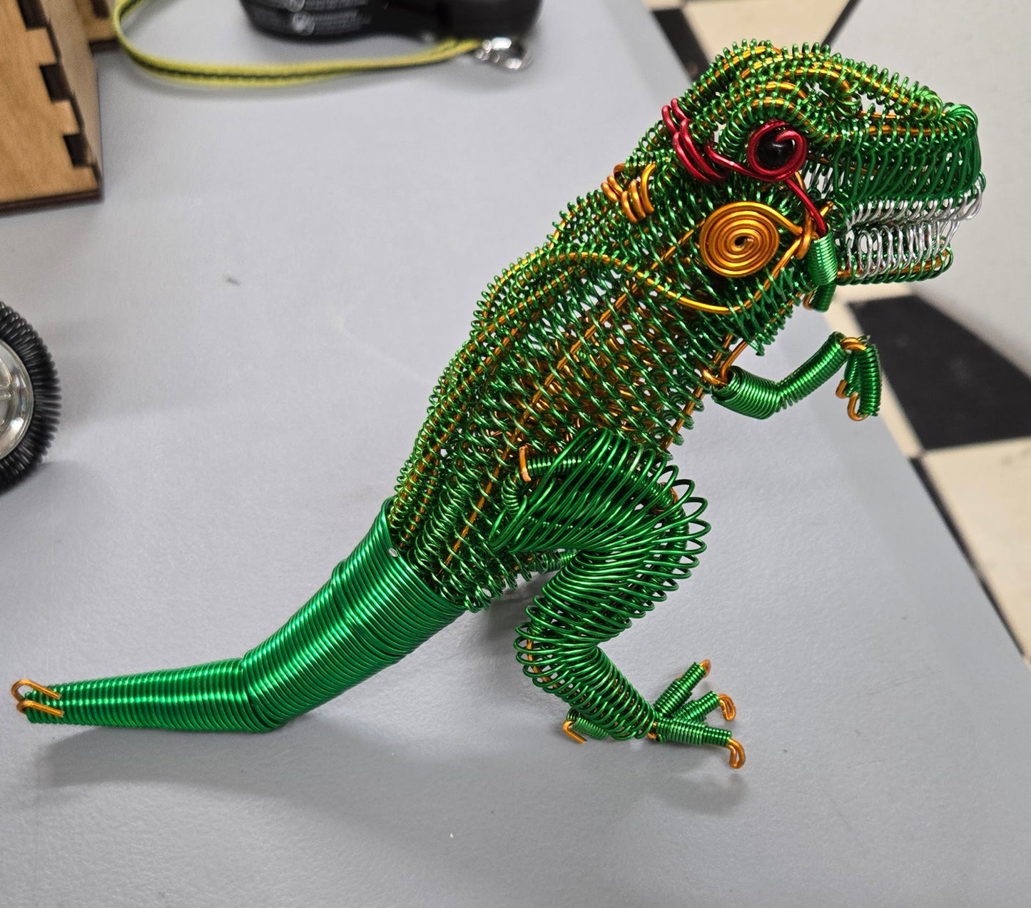Handmade Wire Dinosaur