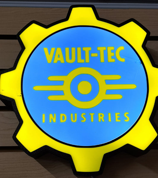 3D Printed Large Fallout Vault-Tec Industries Light Box