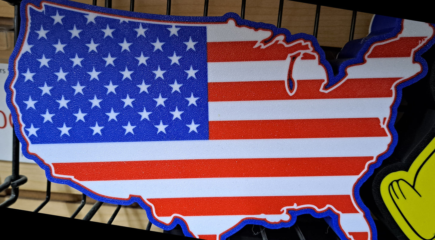 3D Printed Continental US Flag Light Box