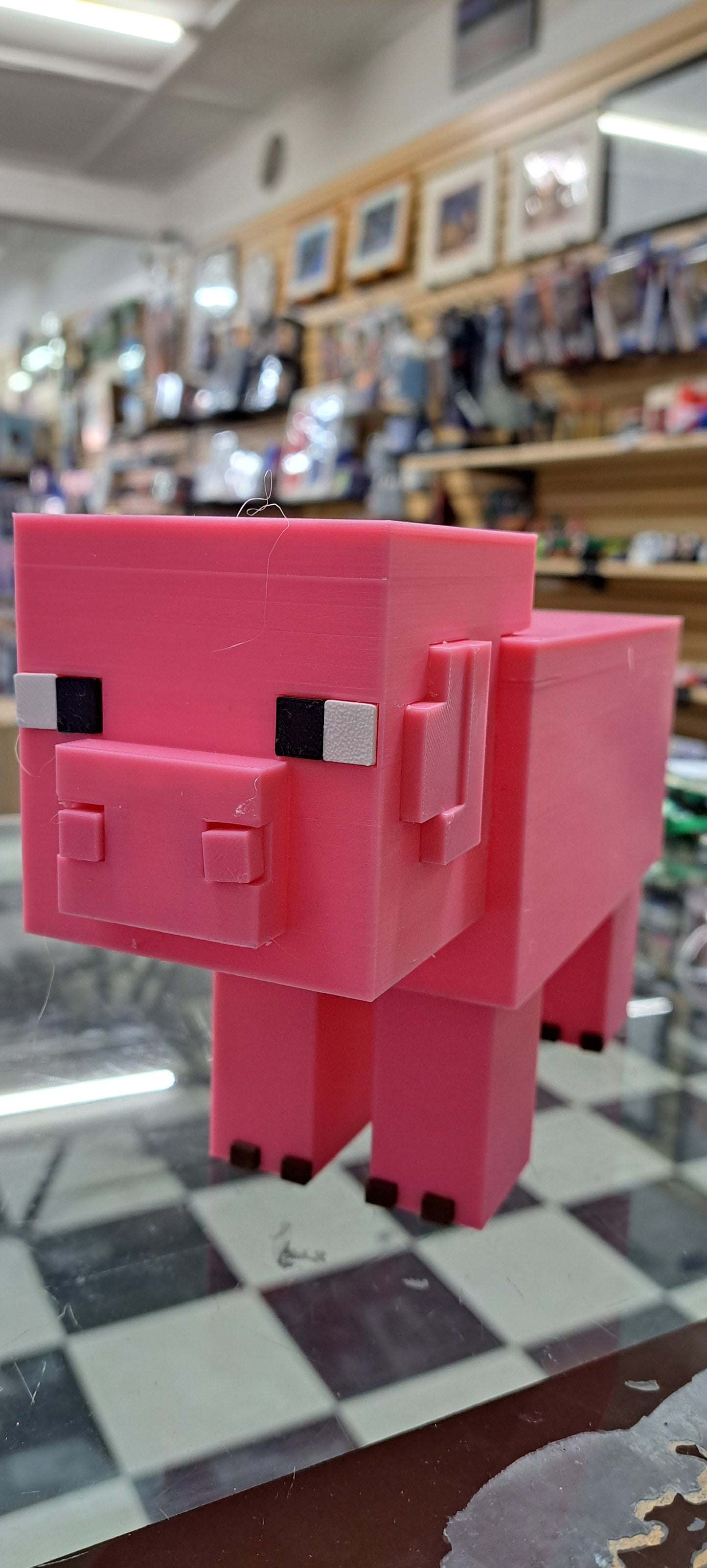 3D Printed Minecraft Piggy Bank