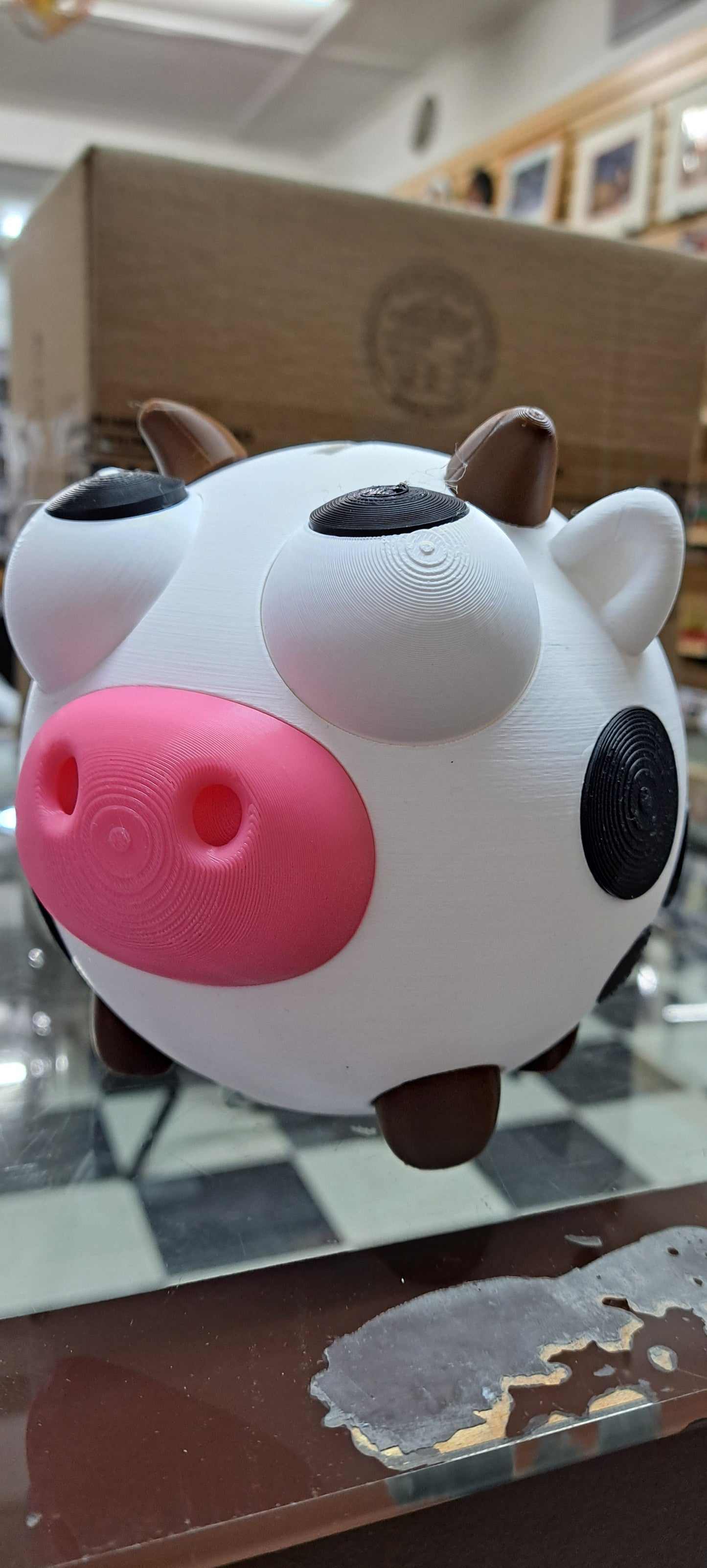 3D Printed Cow Bank