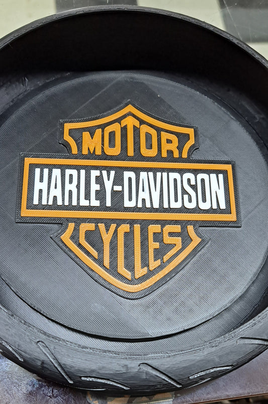 Large 3D Printed Harley Davidson Bowl