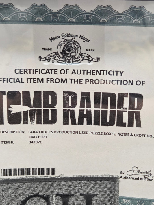 Croft Holding Patch used in Tomb Raider