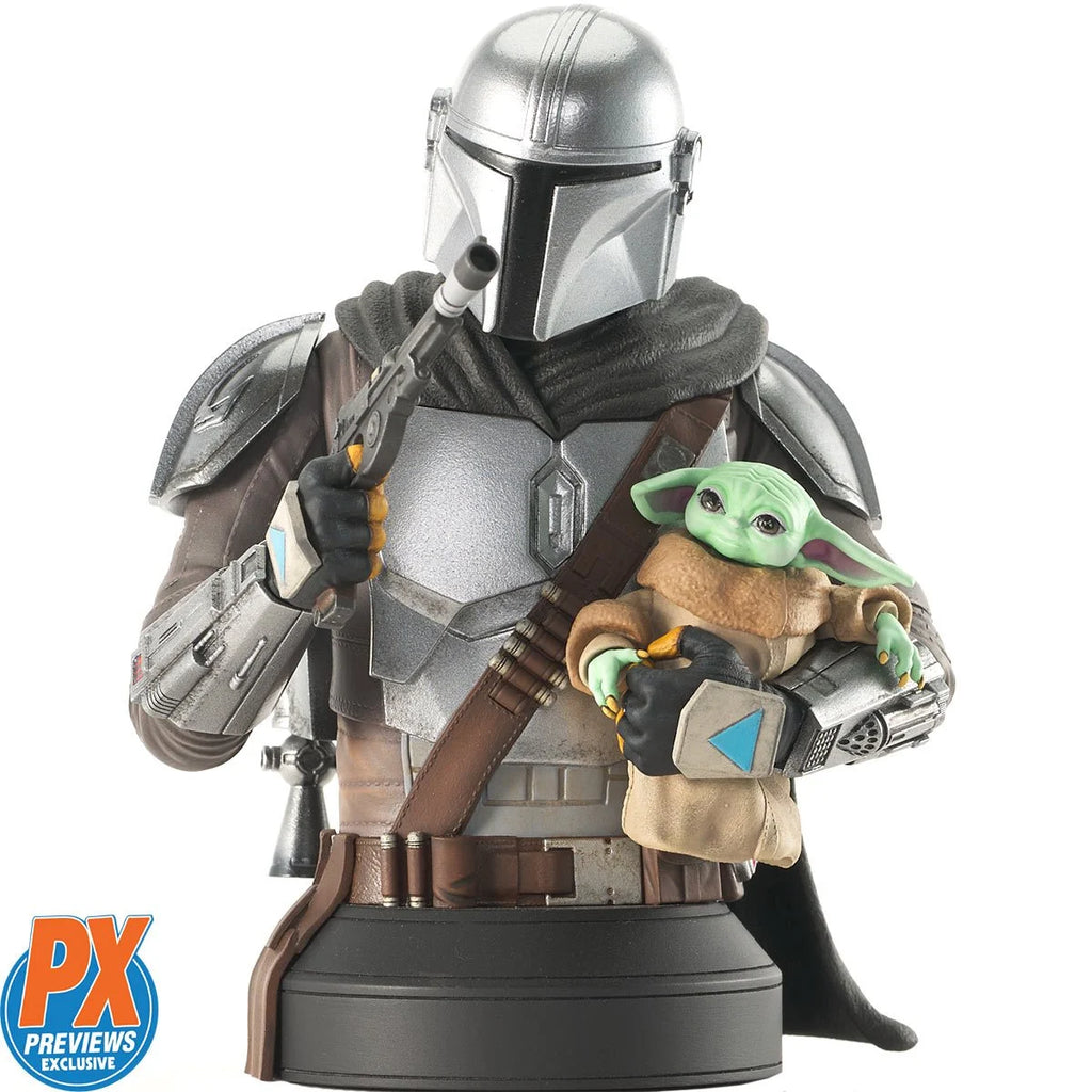 Star Wars: The Mandalorian with Grogu 1:6 Scale Mini-Bust - Previews Exclusive.