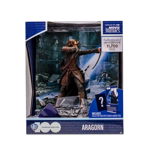 Movie Maniacs WB 100 Wave 5 6-Inch Scale Posed Figure Aragorn.