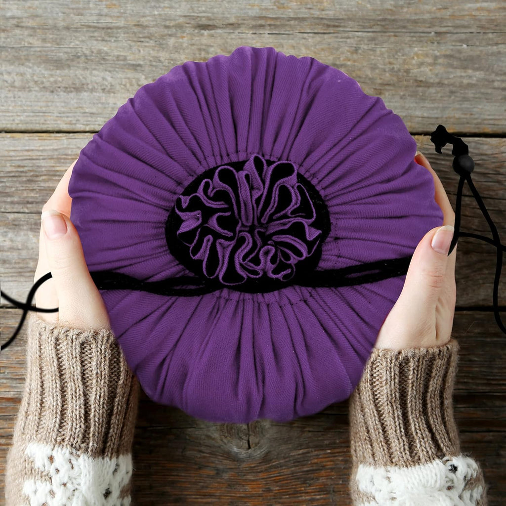 Large Dice Bag with Pockets Big Capacity Dice Bag Drawstring Dice Pouch DND Dice Storage Bag for RPG MTG Table Games, Hold over 300 Dice, Dark Violet