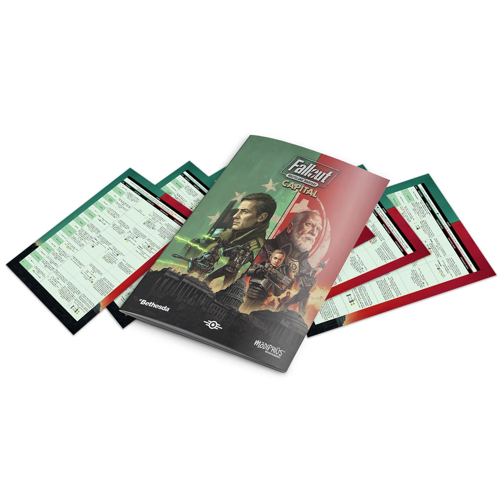Fallout Wasteland Warfare: Capital Rules Expansion - RPG Book & 135 New Cards, New Scenarios & Regions