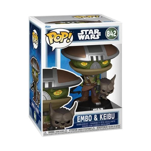 Star Wars: The Mandalorian and Grogu Embo & Keibu (Wave 2) Funko Pop! Vinyl Figure and Buddy #842