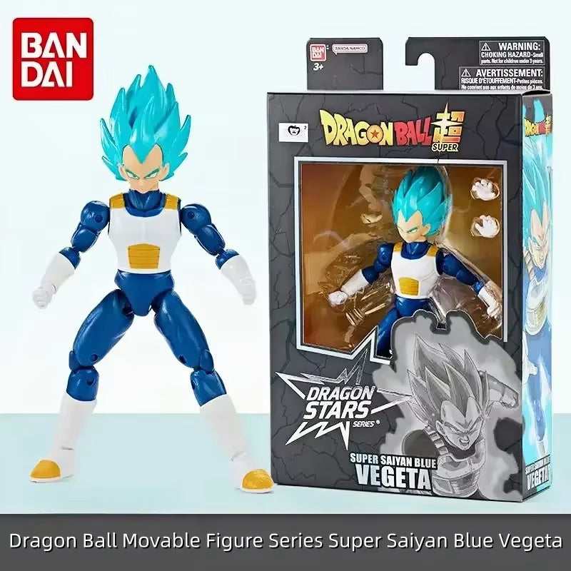 Seven Dragon Ball Blue Vegeta Anime Action Figure Spuer Saiyan Assembled Model Dragon Star 17CM PVC Mobile Desk Collection Toys