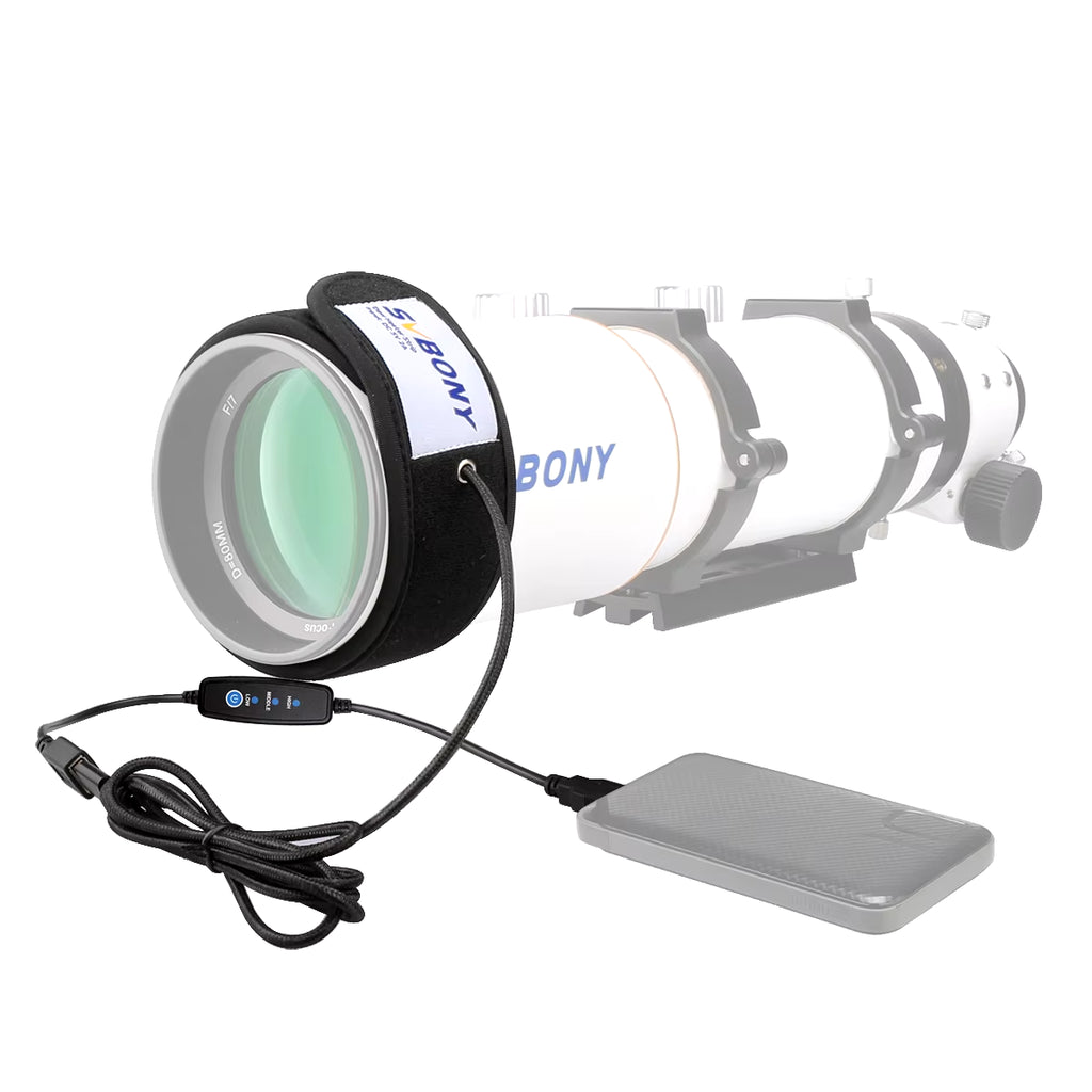 Lens Heater Warmer Dew Heater Strip for Telescopes and Camera Lens 240(D:76Mm)/320(D:102Mm)/400Mm(D:127Mm) SV172