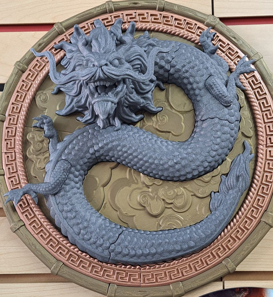 3D Printed Dragon Plaque