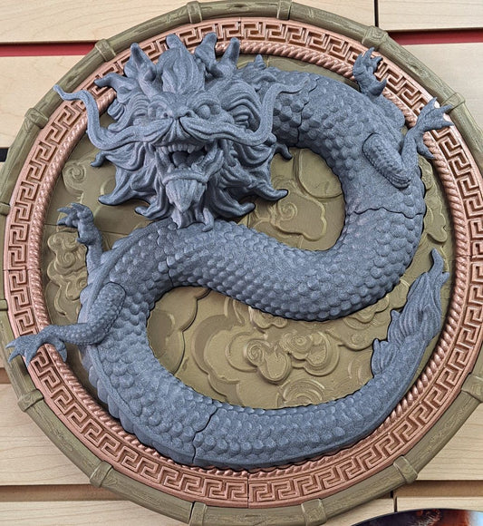 3D Printed Dragon Plaque