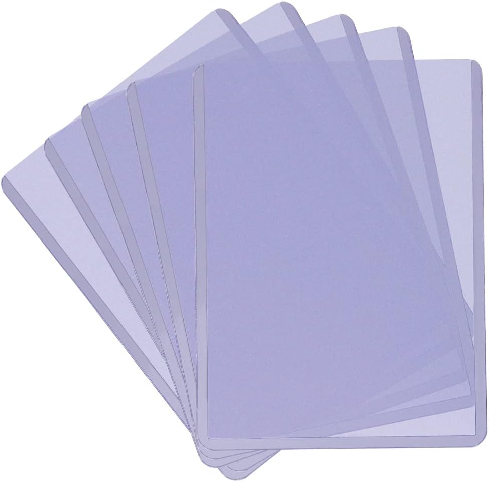 3" X 4" Clear Regular Toploaders for Cards with Card Sleeves Bundle Standard Size 200Ct Trading Baseball Toploader Card Sleeve Protectors