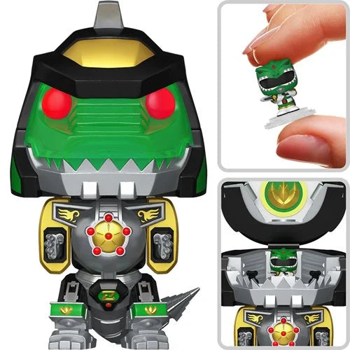 Mighty Morphin Power Rangers Dragonzord with Green Ranger Funko Bitty Pop! Bitty Bot Vinyl Figure