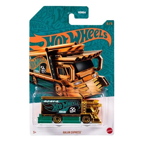 Hot Wheels 56th Anniversary Pearl and Chrome 2024 - Raijin Express.