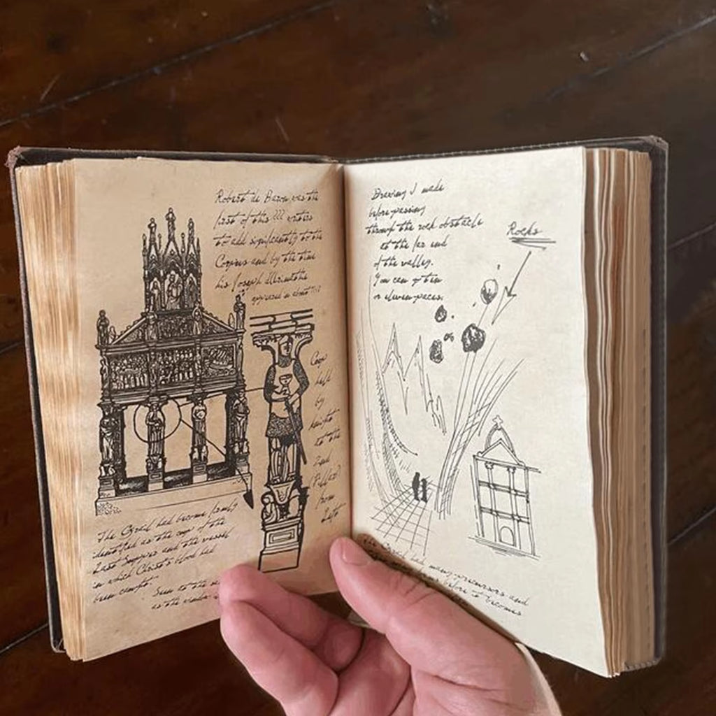 Indiana-Jones Grail Diary Prop Replica Diary with Hiddenprecious Deposits Avid Movie Fans Gift Retro Spiral Notebook Notepad Hot