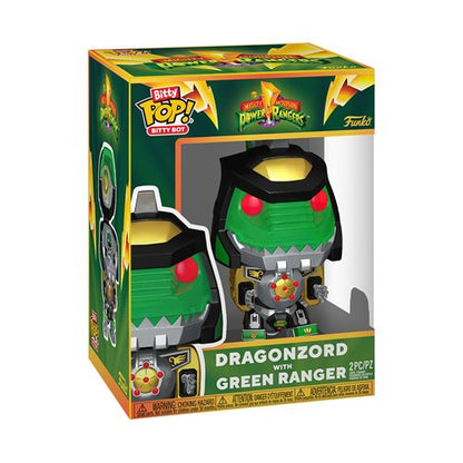 Mighty Morphin Power Rangers Dragonzord with Green Ranger Funko Bitty Pop! Bitty Bot Vinyl Figure