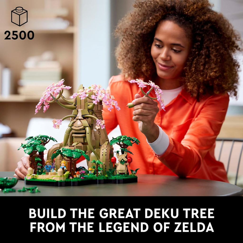 the Legend of Zelda Great Deku Tree 2In1 - Model Building Set for Adults, Ages 18+ - Collectible Zelda Kit for Home Decor, Office or Bedroom - Gift Idea for Fans of Video Game - 77092