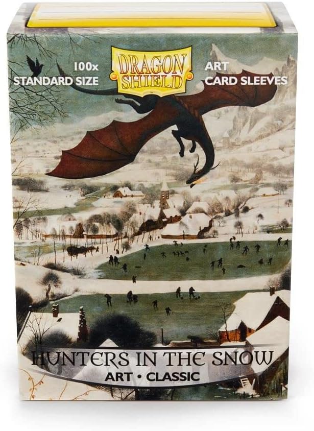 Dragon Shields: (100) Art Sleeves Classic Hunters in the Snow (DISPLAY 10).