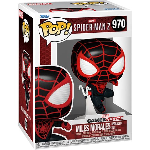 Spider-Man 2 Game Miles Morales Upgraded Suit Funko Pop! Vinyl Figure #970.