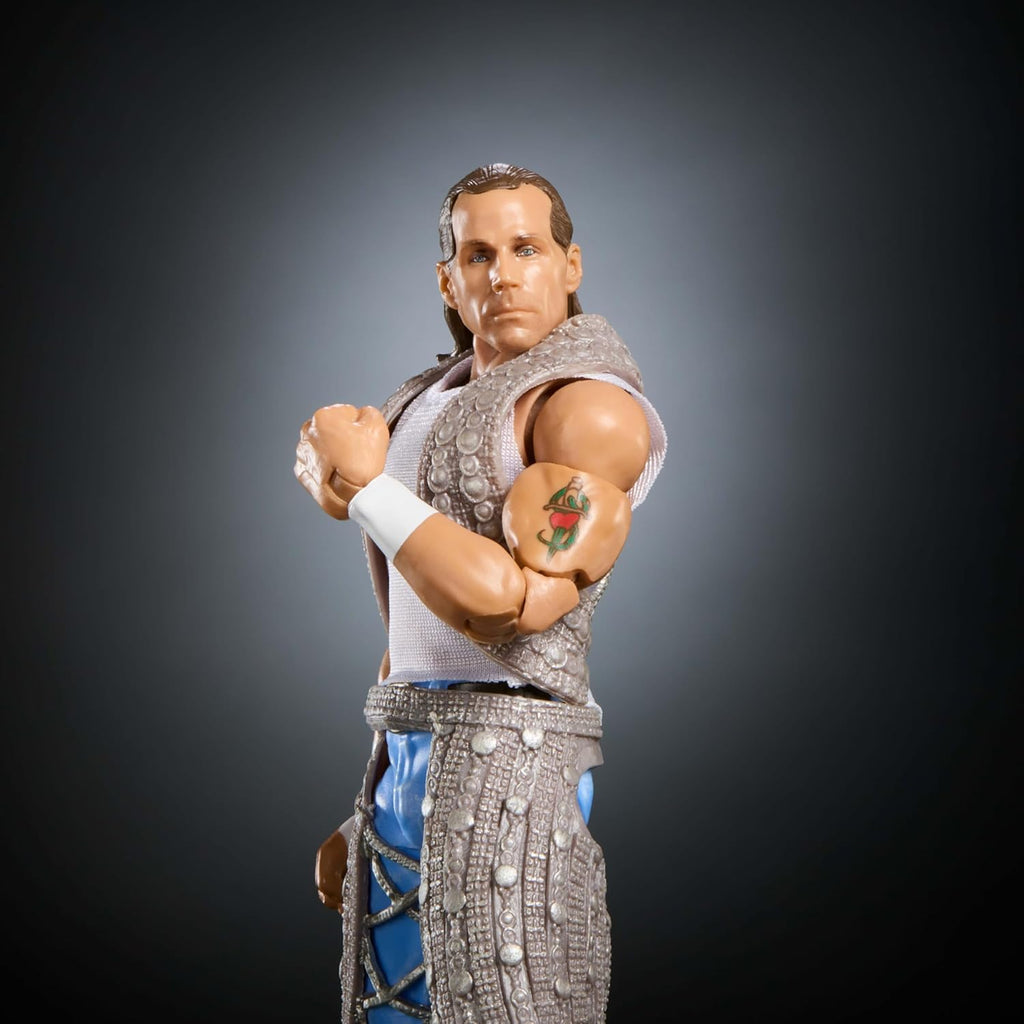 WWE Elite Collection Action Figure & Accessories, Premium Live Event Shawn Michaels Set, Summerslam with William Regal Build-A-Figure Parts