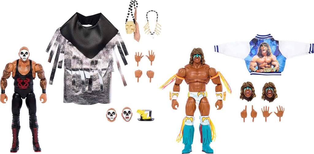 WWE Ultimate Edition Action Figure 2-Pack, Greatest Grudges '92 Collectible Set with Ultimate Warrior & Papa Shango 6-Inch Superstars & Accessories