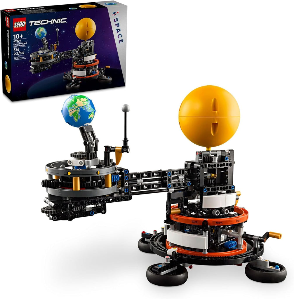 Lego Technic Planet Earth and Moon in Orbit Building Set - Educational Solar System Model for Creative Play, Ideal Birthday Gift for 10-Year-Olds, Space Room Décor for Boys and Girls, Model Number 42179