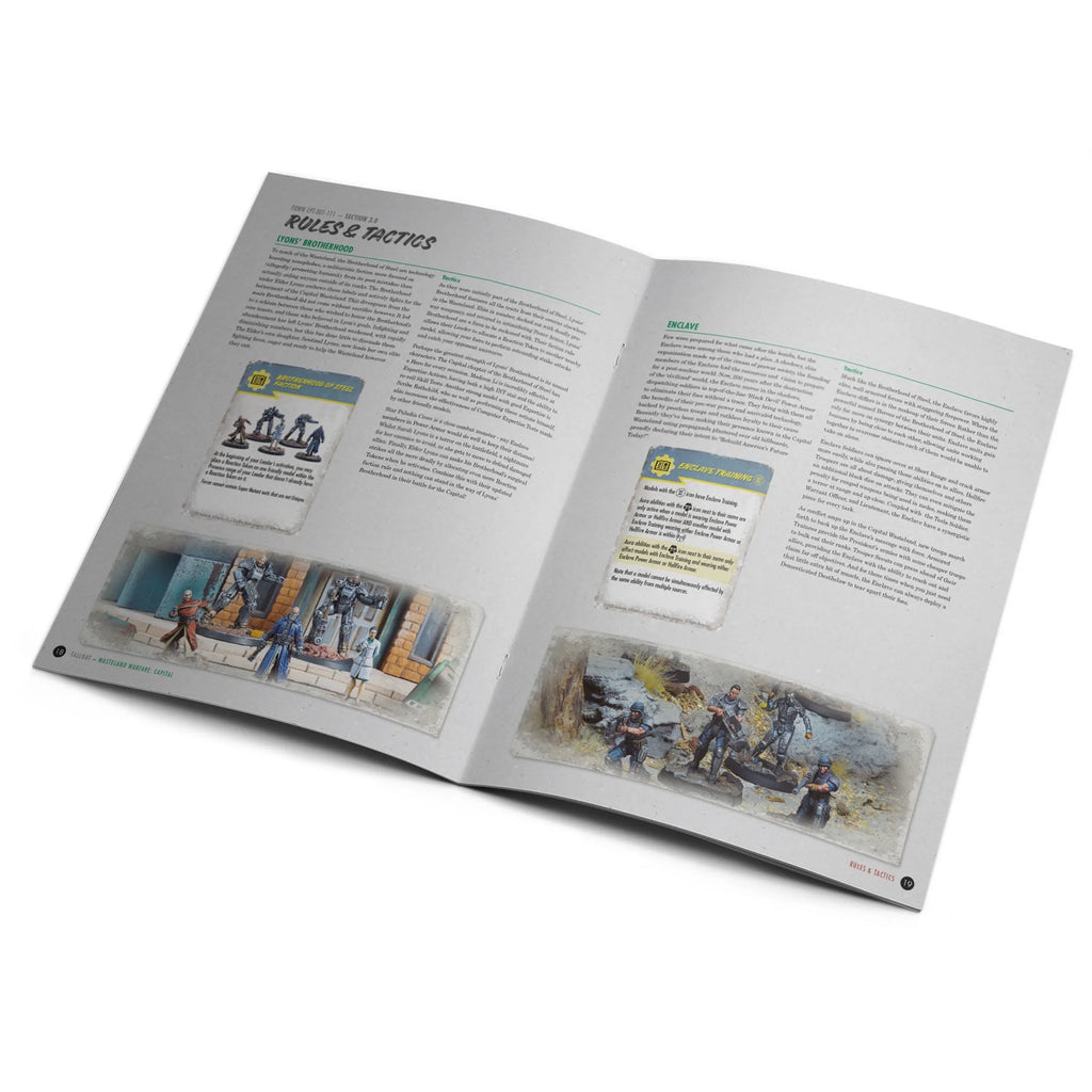 Fallout Wasteland Warfare: Capital Rules Expansion - RPG Book & 135 New Cards, New Scenarios & Regions