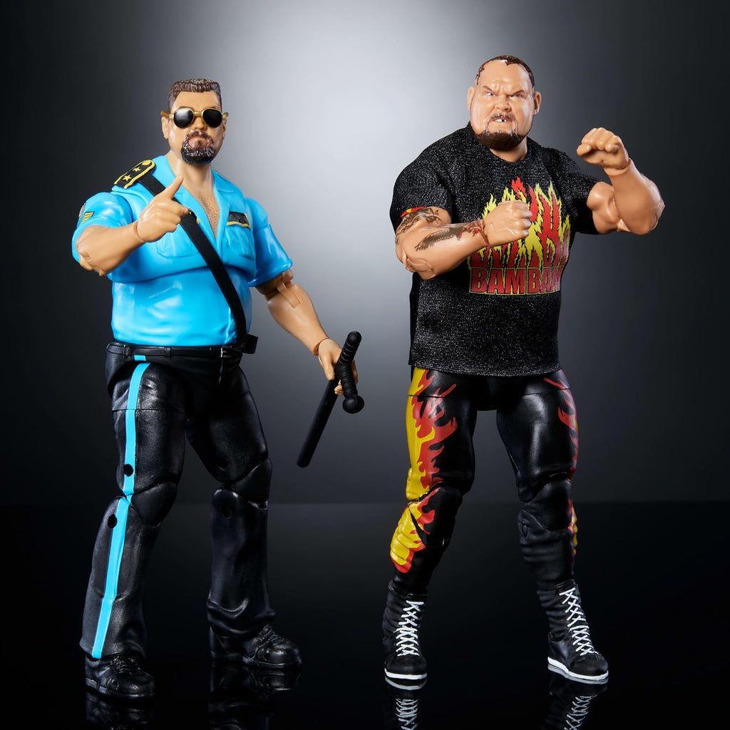 WWE Coliseum Collection Action Figure 2-Pack with Bam Bam Bigelow & Big Boss Man 6-Inch Collectibles & Accessories Including Swappable Parts (Amazon Exclusive)
