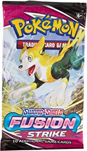 Pokémon TCG: Sword & Shield-Fusion Strike Sleeved Booster Pack (10 Cards).