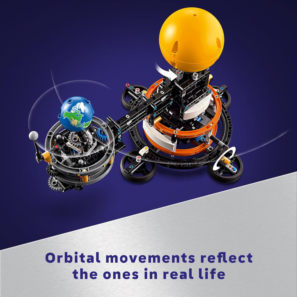 Lego Technic Planet Earth and Moon in Orbit Building Set - Educational Solar System Model for Creative Play, Ideal Birthday Gift for 10-Year-Olds, Space Room Décor for Boys and Girls, Model Number 42179