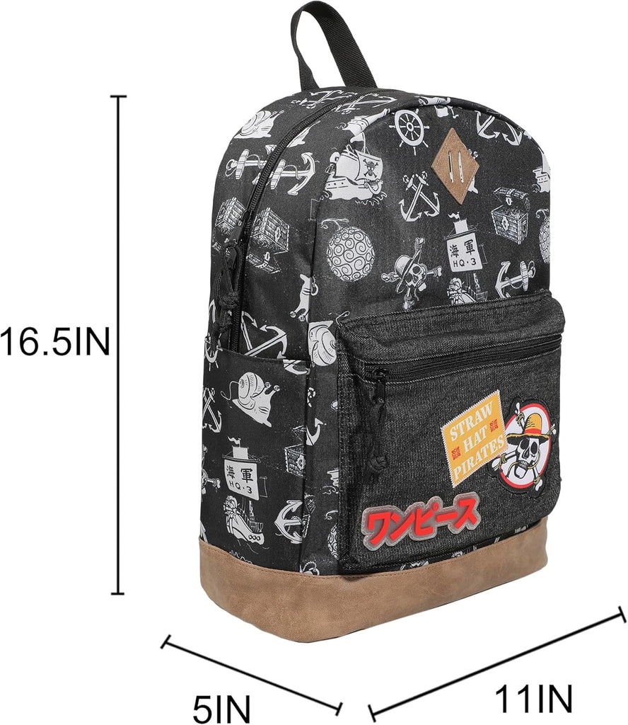 One Piece Live Action Icons 16.5" Black Backpack