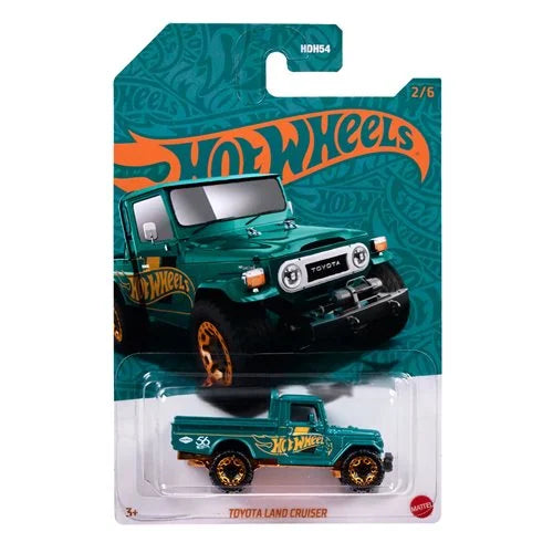 Hot Wheels 56th Anniversary Pearl and Chrome 2024 - 4x Toyota Land Cruiser.