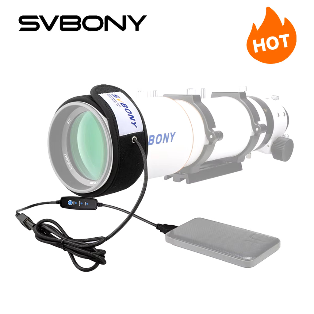 Lens Heater Warmer Dew Heater Strip for Telescopes and Camera Lens 240(D:76Mm)/320(D:102Mm)/400Mm(D:127Mm) SV172
