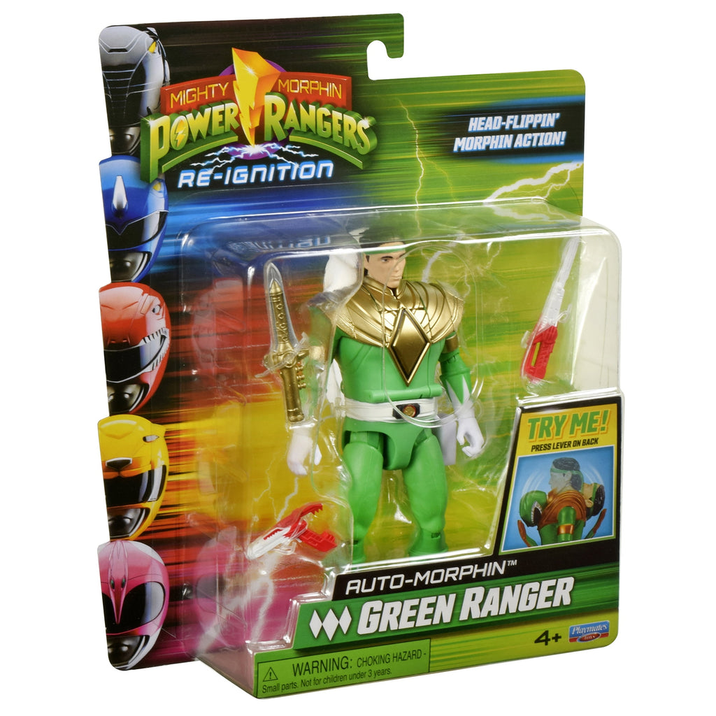 Mighty Morphin Power Rangers : Re-Ignition - Auto-Morphin Green Ranger Action Figure by