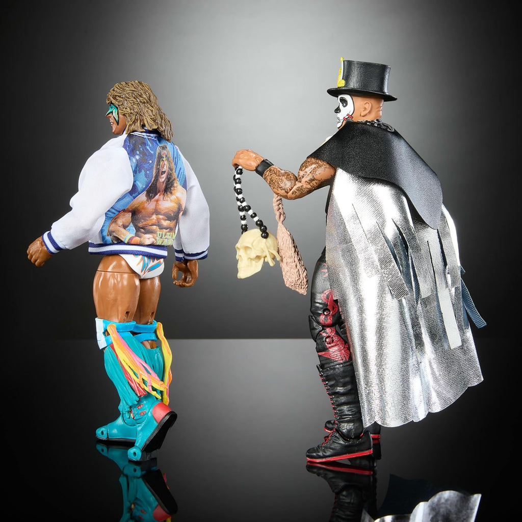 WWE Ultimate Edition Action Figure 2-Pack, Greatest Grudges '92 Collectible Set with Ultimate Warrior & Papa Shango 6-Inch Superstars & Accessories