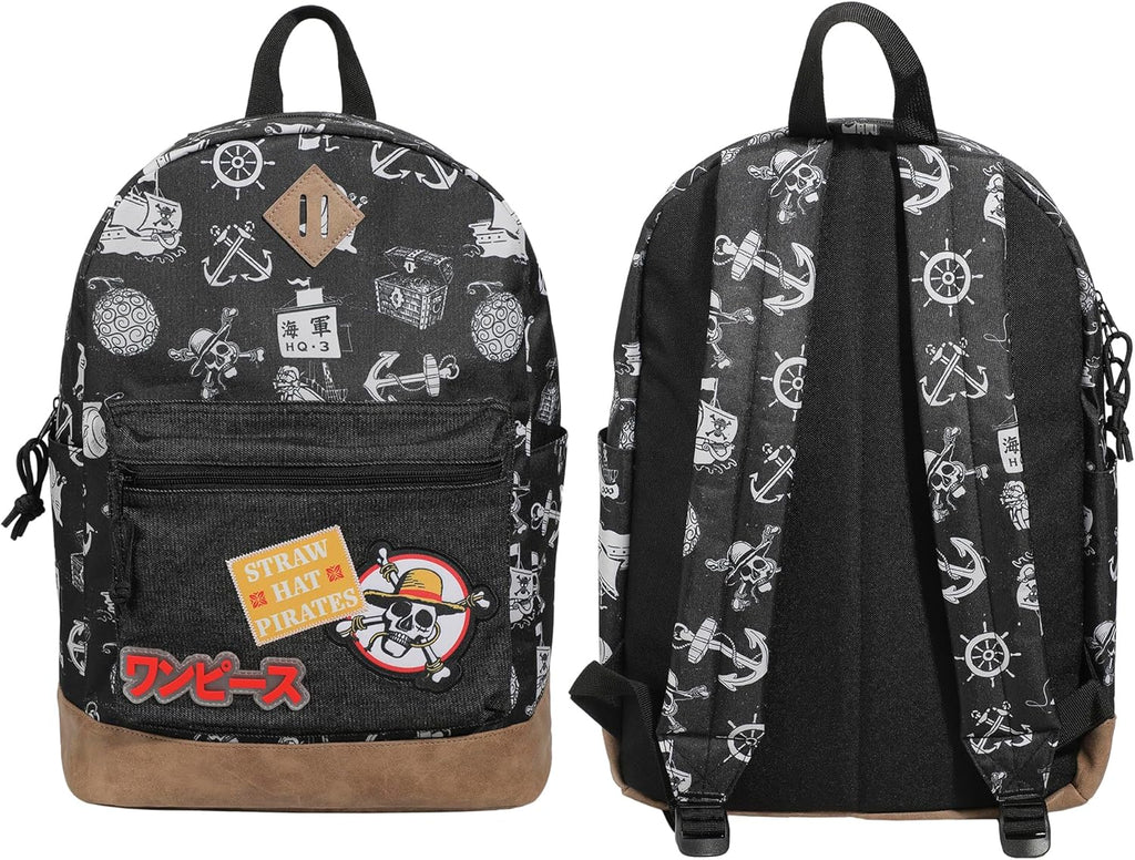 One Piece Live Action Icons 16.5" Black Backpack