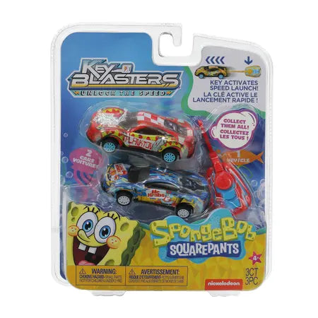 SpongeBob Squarepants™ Key Blasters Toy Race Car Set 2-Pack