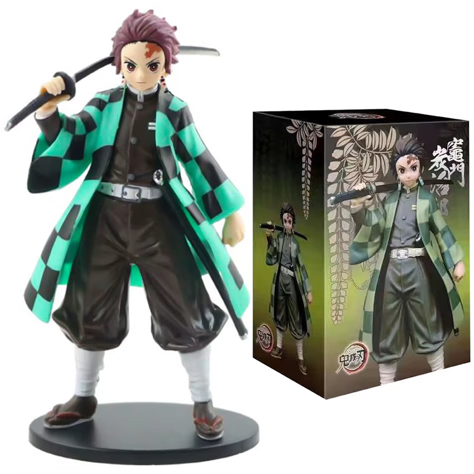 Anime Demon Slayer Kimetsu No Yaiba Figure 15Cm Nezuko Tanjirou Mitsuri Shinobu Zenitsu Kyoujurou Action Figural Model Toy Gifts