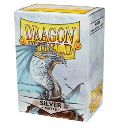 Dragon Shield 100ct Box Deck Protector Silver.