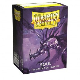 Dragon Shield Sleeves - 100ct Box Dual Matte - Soul Purple