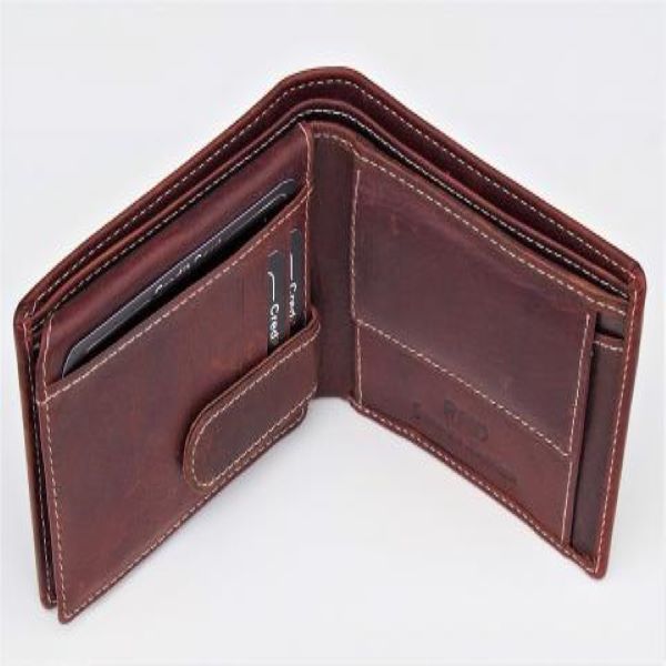 Leather wallet.