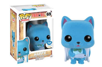 Funko Pop! Animation Fairy Tail Happy (Flocked) - (FYE Exclusive) #69