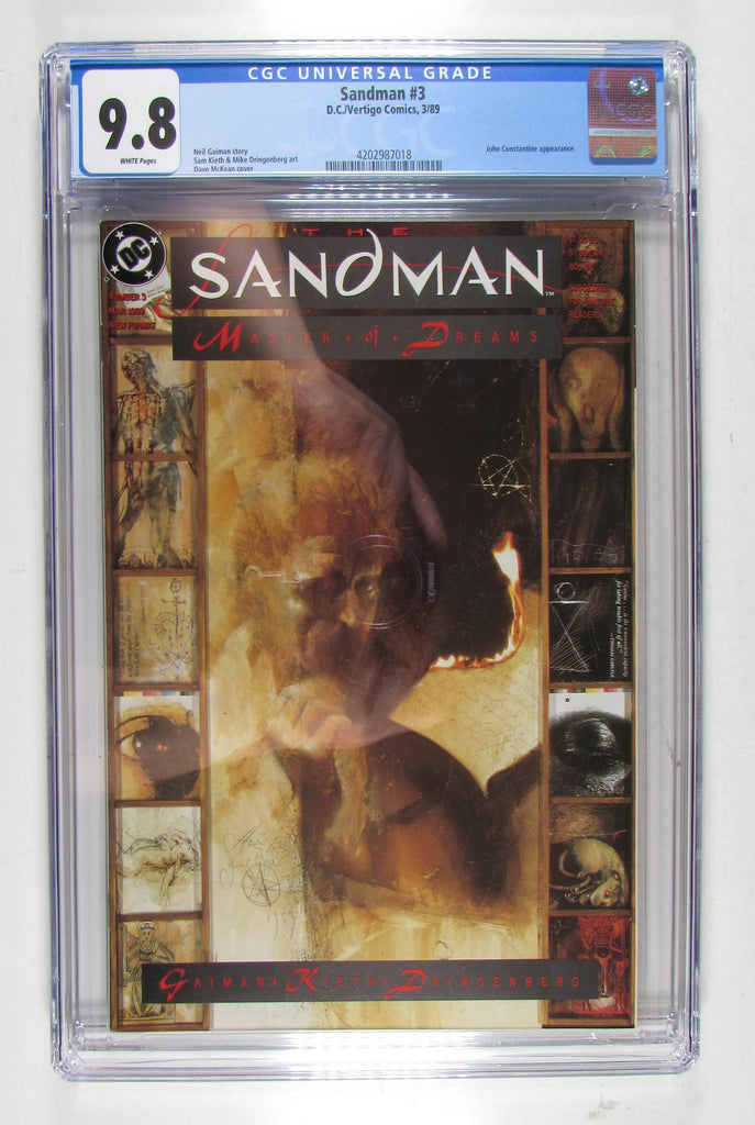 Sandman #3 Vertigo/DC Comics (1989) CGC 9.8 NM/MT 1st Print Graded Comic Book.