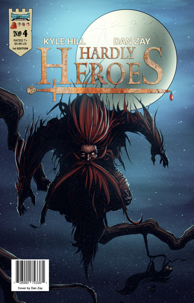 Hardly Heroes Issue #4: Dan Zay Cover.