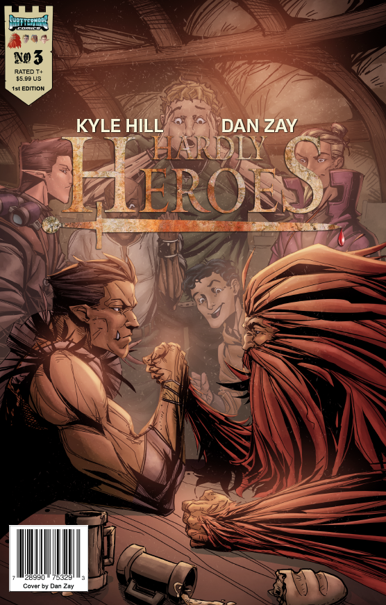 Hardly Heroes Issue #3: Dan Zay Cover.