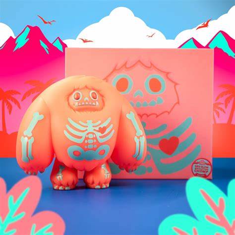 Chomp  The Yeti - Red Glow Skeleton.