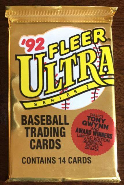 1992 Fleer Ultra baseball cards.