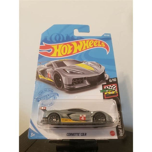Hot Wheels Race Day Corvette C8R. Hot Wheels. Gray. Contemporary Manufacture. 027084120134.